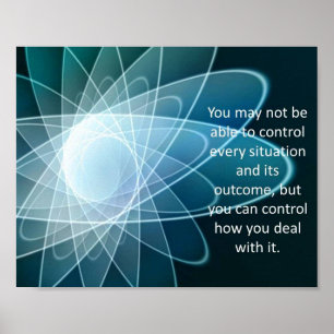 Póster Cita de inspiración energética