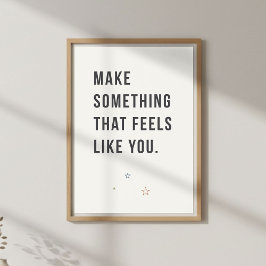 Póster Cita de inspiración para artistas. Creatividad min