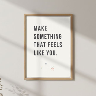 Póster Cita de inspiración para artistas. Creatividad min