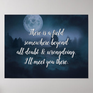 Póster Cita de inspiración te veré allí.