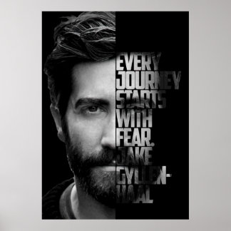 Póster Cita de Jake Gyllenhaal blanco y negro