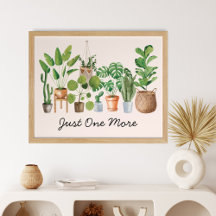 Cita de jardinería de acuarela de plantas de inter