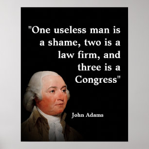 Póster Cita de John Adams sobre el Congreso