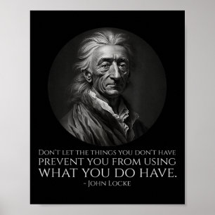 Póster Cita de John Locke - Literatura política