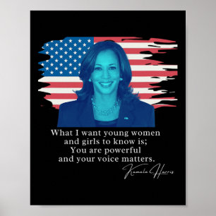 Póster Cita de Kamala Harris