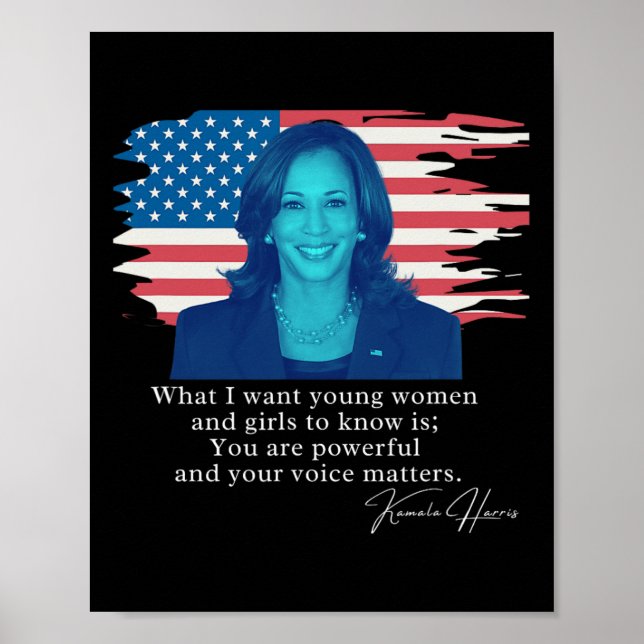 Póster Cita de Kamala Harris (Frente)