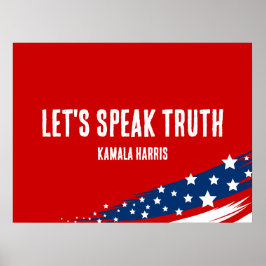 Póster Cita de Kamala Harris dice la verdad