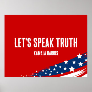 Póster Cita de Kamala Harris dice la verdad