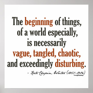 Póster Cita de Kate Chopin