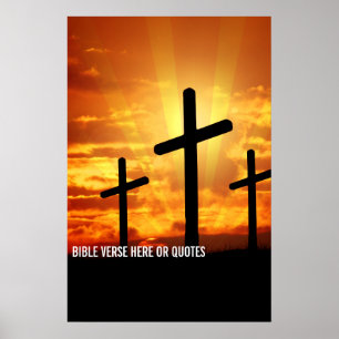 Póster Cita de la Biblia personalizada o citas de frases 