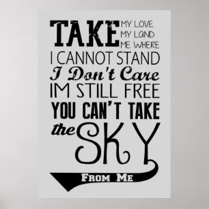 Póster Cita de la canción Firefly Theme