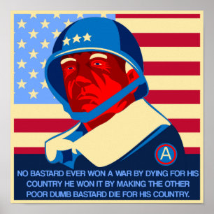 Póster Cita de la GEN Patton