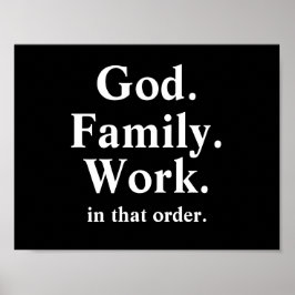 Póster Cita de la Orden de Trabajo Familiar de Dios