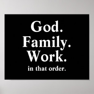 Póster Cita de la Orden de Trabajo Familiar de Dios