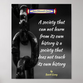 Póster Cita de la sociedad de junio