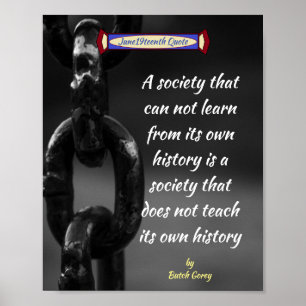 Póster Cita de la sociedad de junio