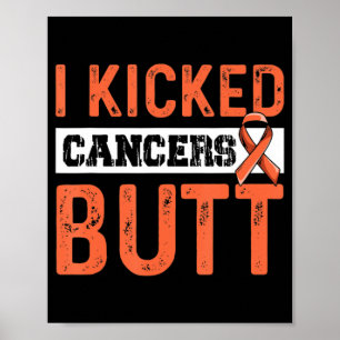 Póster Cita de leucemia contra sobreviviente de cáncer de