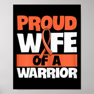 Póster Cita de leucemia contra una esposa de un estudio d