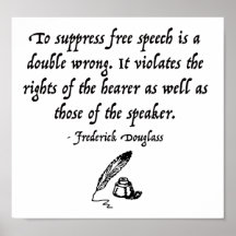 Cita de libertad de expresión de Frederick Douglas
