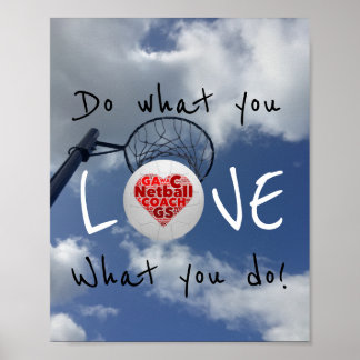 Póster Cita de Love Netball