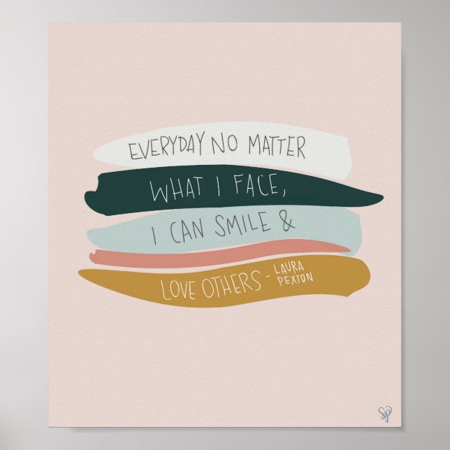 Póster Cita de Love Other de Laura Pexton (Frente)