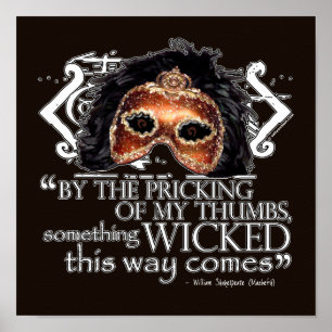 Póster Cita de Macbeth