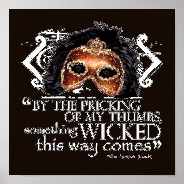 Póster Cita de Macbeth (Frente)