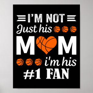 Póster Cita de mamá, hincha de baloncesto