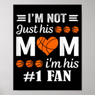 Póster Cita de mamá, hincha de baloncesto