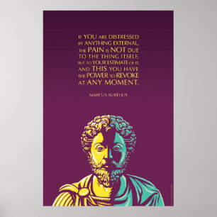 Póster Cita de Marco Aurelius: El poder de revocar