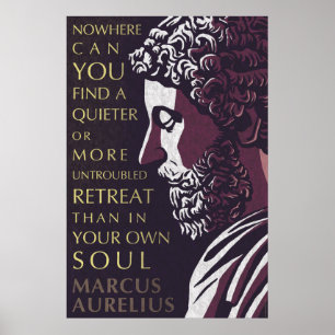 Póster Cita de Marco Aurelius: Un más reservado o más