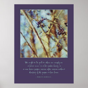 Póster Cita de Marcus Aurelius "hacer el bien a los demás