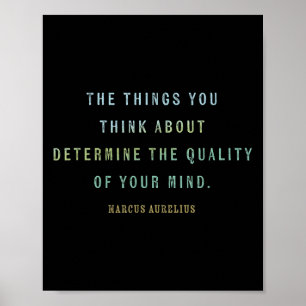 Póster Cita De Marcus Aurelius, Mindset Motivational Quo