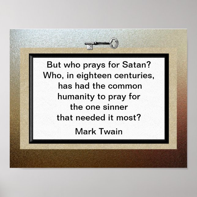 Póster Cita de Mark Twain (Frente)