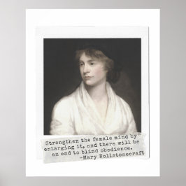 Póster Cita de Mary Wollstonecraft - Grandes mujeres en l