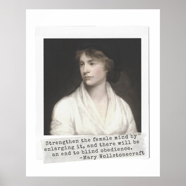 Póster Cita de Mary Wollstonecraft - Grandes mujeres en l (Frente)