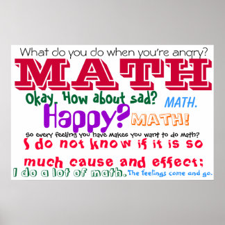 Póster Cita de Math Feelings