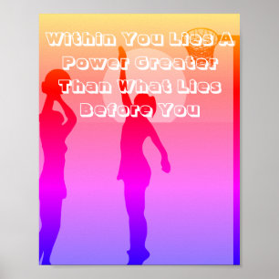 Póster Cita de motivación de la imagen del Netball