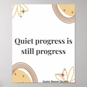 Póster Cita de Motivación Minimalista