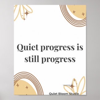 Póster Cita de Motivación Minimalista