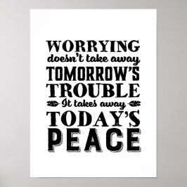 Póster Cita de motivación preocupante quita importancia a