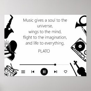 Póster Cita de Música