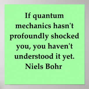 Póster cita de neils bohr
