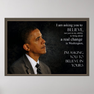 Póster Cita de Obama