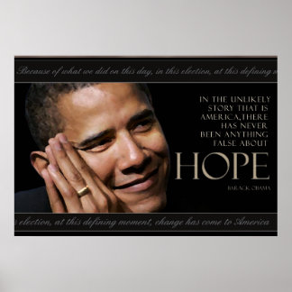 Póster Cita de Obama