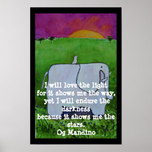 Póster Cita de Og Mandino - POSTER