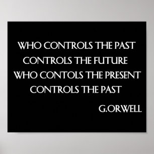 Póster Cita de Orwell