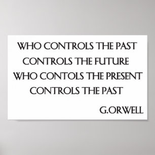 Póster Cita de Orwell
