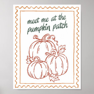Póster Cita de otoño