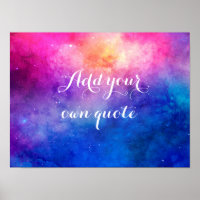 Cita de Personalizado de espacio de acuarela